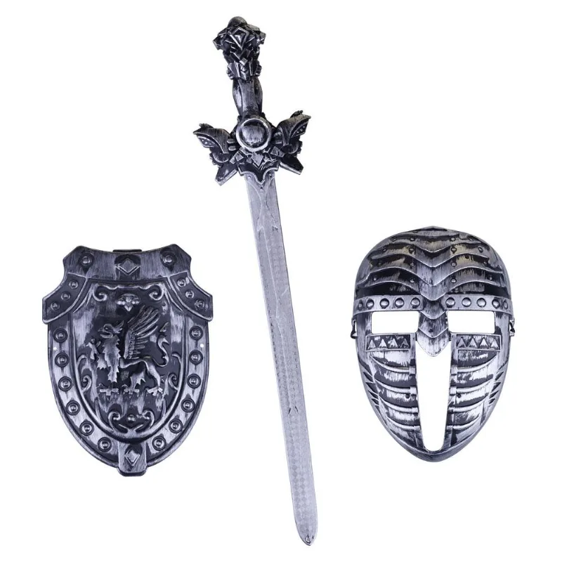 Conjunto Medieval Escudo com Máscara Combat Fight Play&Fun
