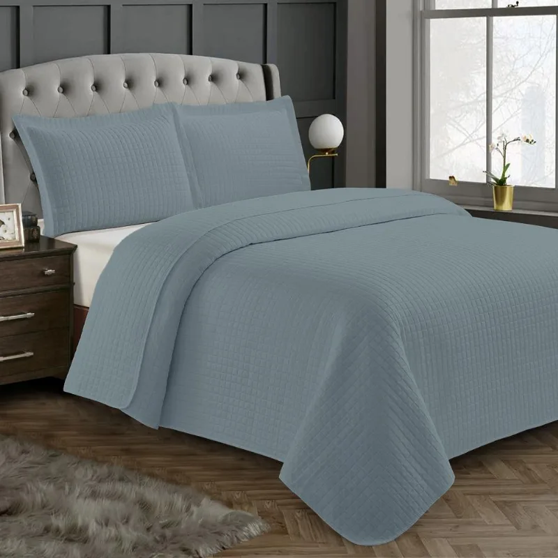 Kit Colcha Queen 220x240 3 Peças Boutis Unique Verde Cazza