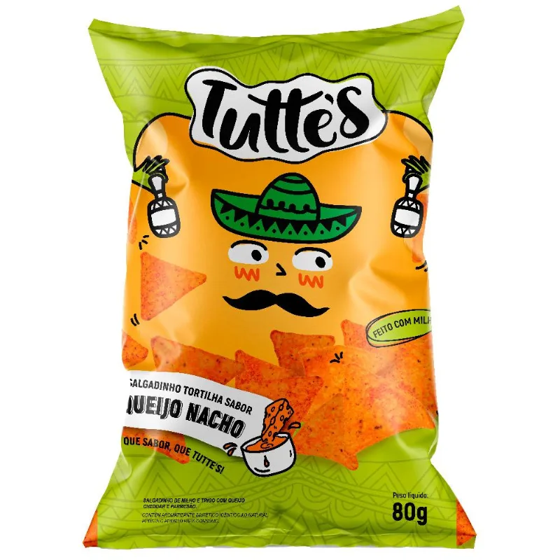 Salgadinho Tutte's 80g Queijo Nacho