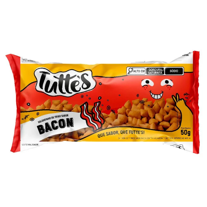 Salgadinho de Trigo Tutte's 50g Bacon