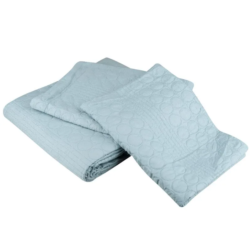 Kit Colcha Casal Boutis Urban Verde Cazza
