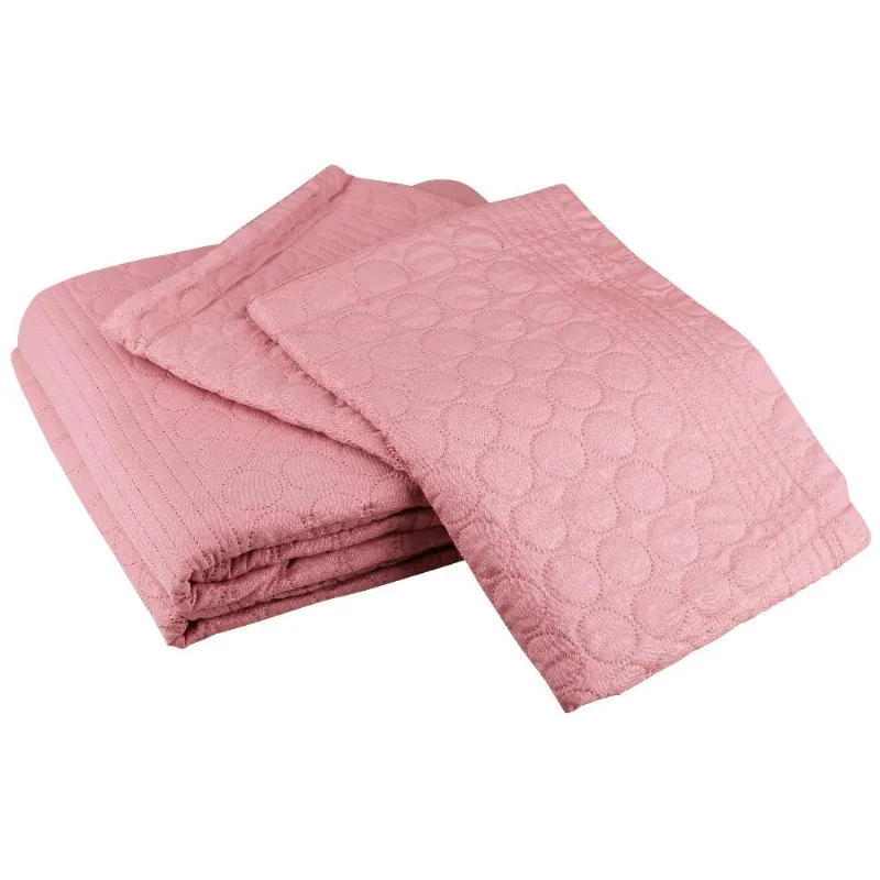 Kit Colcha Queen Boutis Urban Rosé Cazza