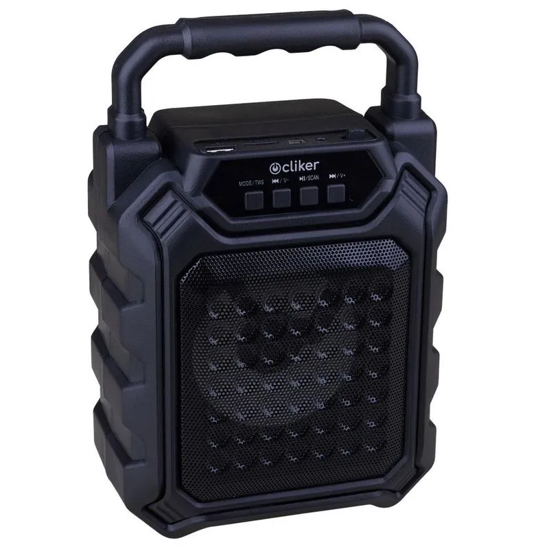 Caixa de Som Bluetooth Portátil Acústica 5W Cliker CK30W Preta