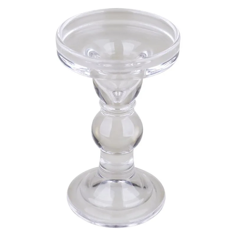 Castiçal de Vidro Classic 14cm Cazza Castiçal Vidro Classic 14cm Cazza