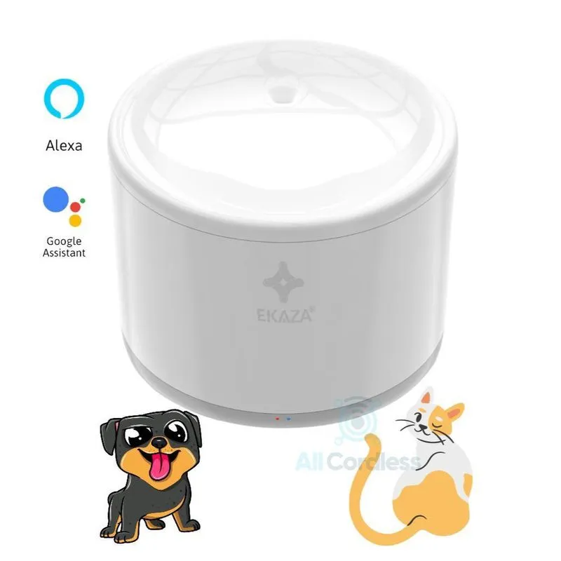 Mini Bebedouro Pet Ekaza Inteligente Alexa E Google