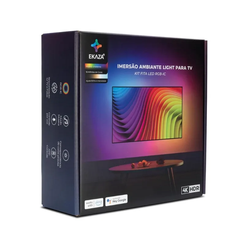 Fita LED rgb-ic EKCL-T3601-3 - Wi-Fi, Sincronismo, App