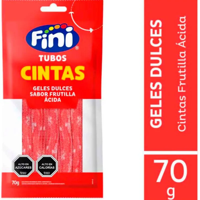Cintas Fini Frutilla Ácida 70 g