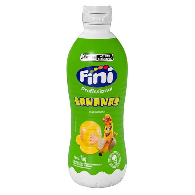 Calda Para Sorvete Bananas 1.01kg FINI CALDA PARA SORVETE FINI BANANAS 1.01KG SANCHEZ