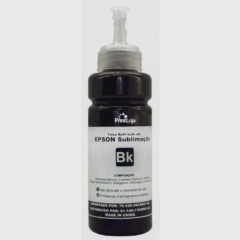 Tinta Compatível com Epson de Sublimação Masterprint (Black) 100ml