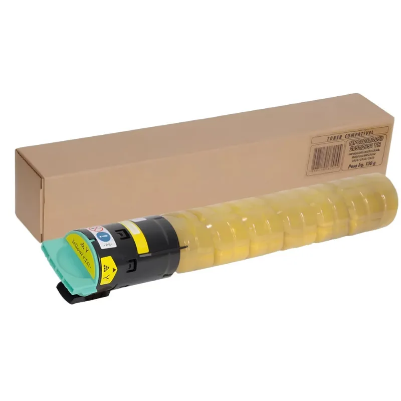 Toner Compativel ricoh MPC2551 mpC2051 mpC2550 mpC2050 Yellow rendimento de até 5,5k