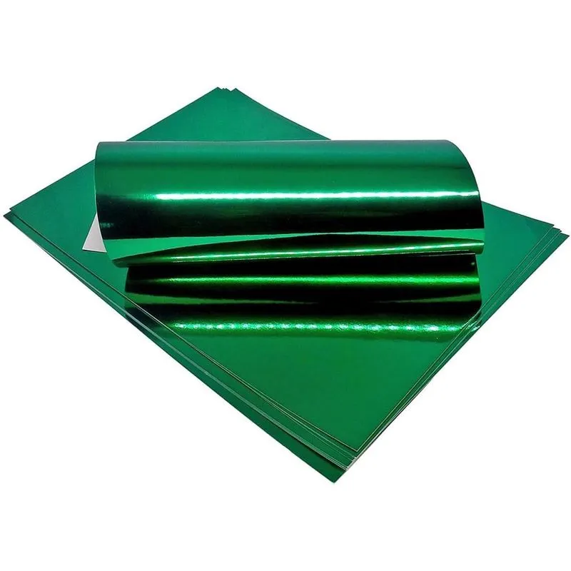 Papel Laminado A4 250g Verde Lamicote Masterprint - 10 Folhas