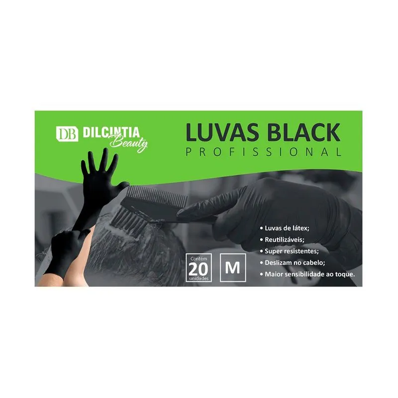 Luva Latex Dilcintia Médio 20 Und