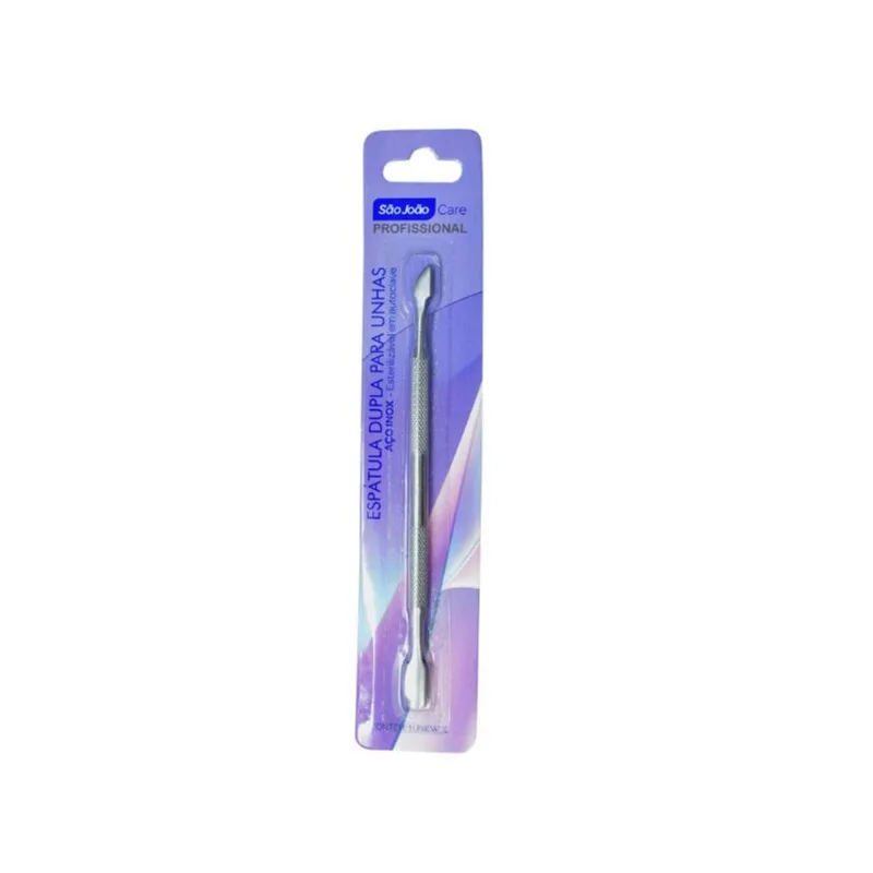 Espátula Cutícula Ponta Dupla Aço Inox 14cm São João Care ESPATULA CUT PONTA DUPLA ACO INOX 14CM S