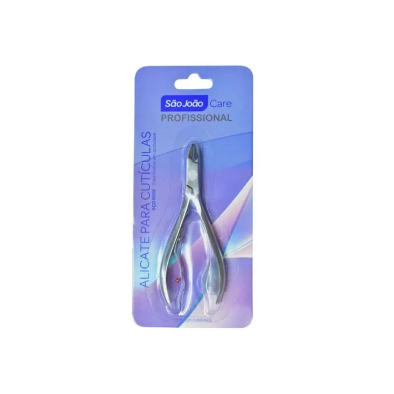 Alicate Para Cutícula Aço Inox 10cm São João Care ALICATE P/CUTICULA ACO INOX 10CM SAO JOA