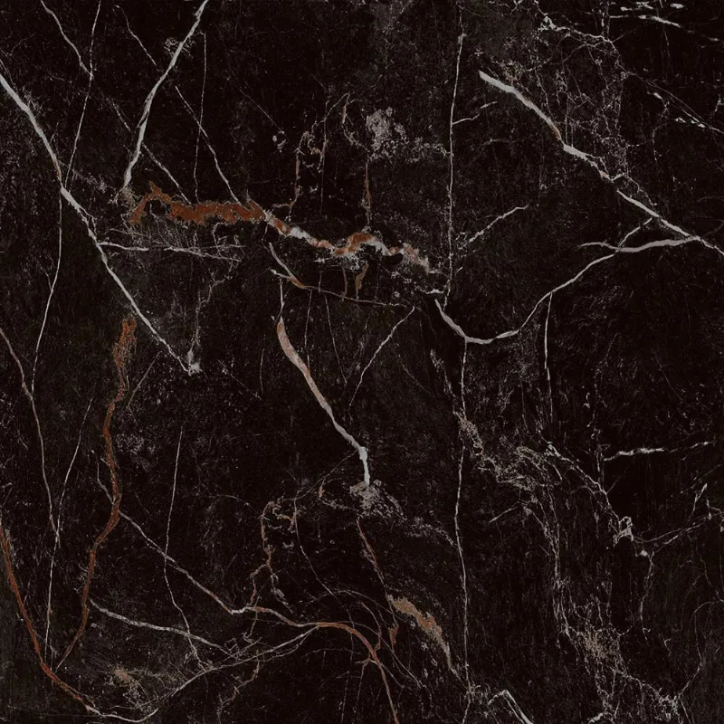 Piso Preto Marmorizado 70x70cm Retificado Polido Cerâmica São José