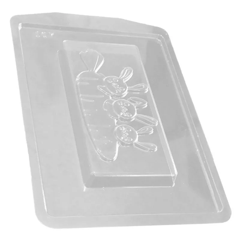 Forma De Silicone Família Coelho - 7,8cm X 15,7cm