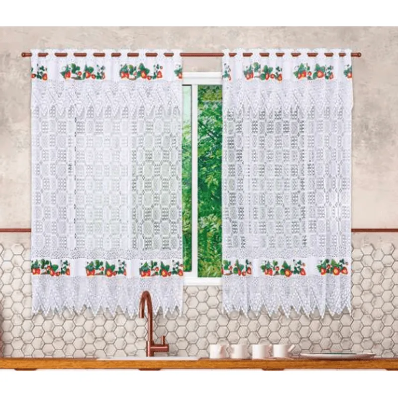 Cortina Renda Lady 1.20x2.60cm 8331 Beija Flor - Sofisticação e Beleza para seu Espaço
