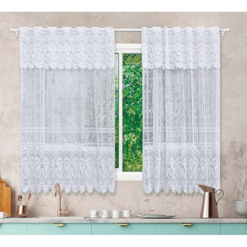 Cortina Renda Cristalli 1.20x2.30cm 9634 Beija Flor