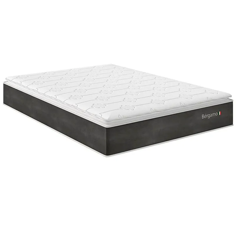 Colchão King Size Premium Bérgamo Com Molas Superlastic 28x193x203 Cm