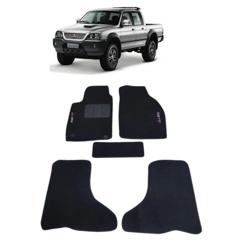 Tapetes Carpete Mitsubishi L200 Sport 2001 A 2012 Preto
