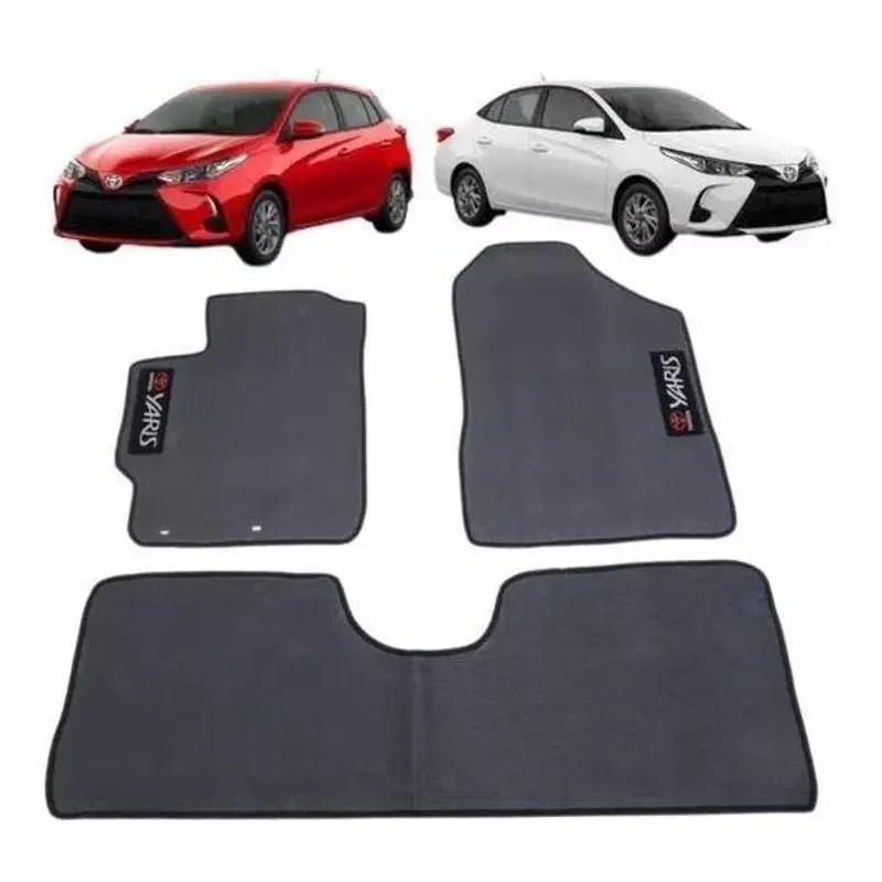 Tapete Toyota Yaris Emborrrachado Imediata 3pcs