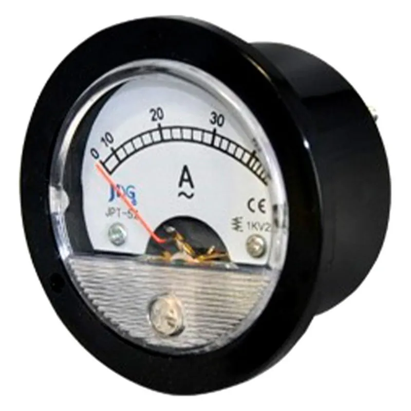 Amperímetro Analógico Medição Direta 50a 65,4mm Redondo