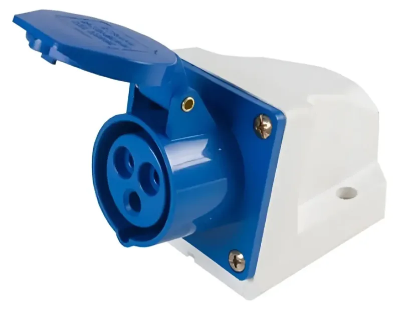 TOMADA IND. 32A 6H 2P+T AZUL 220Vac MGI 123 Jng (A4398-P4402) e10 Gd.M4