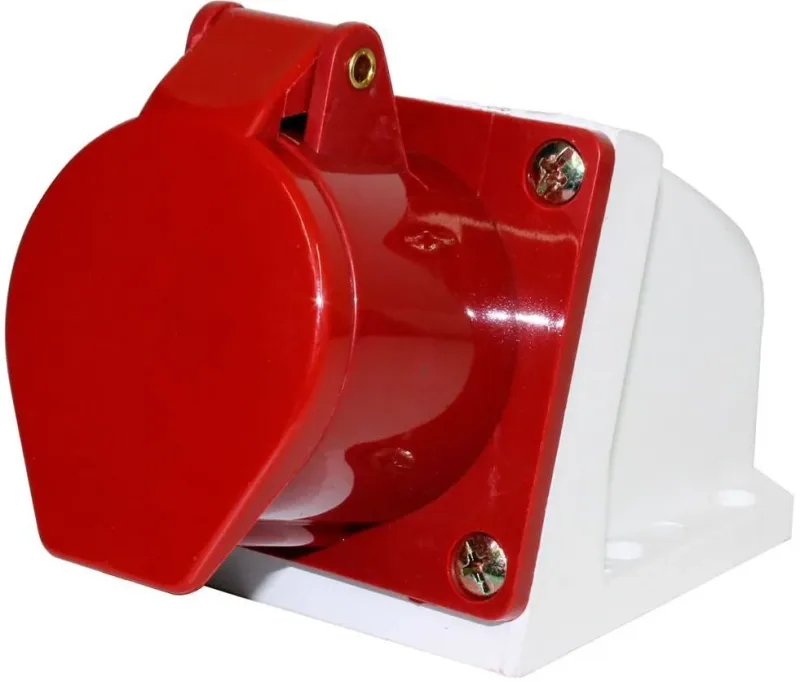 TOMADA IND. 16A 6H 3P+T VERMELHO 380Vac MGI-114 Jng (A2160-P2140) e10 AF4Gv14 / GdH5