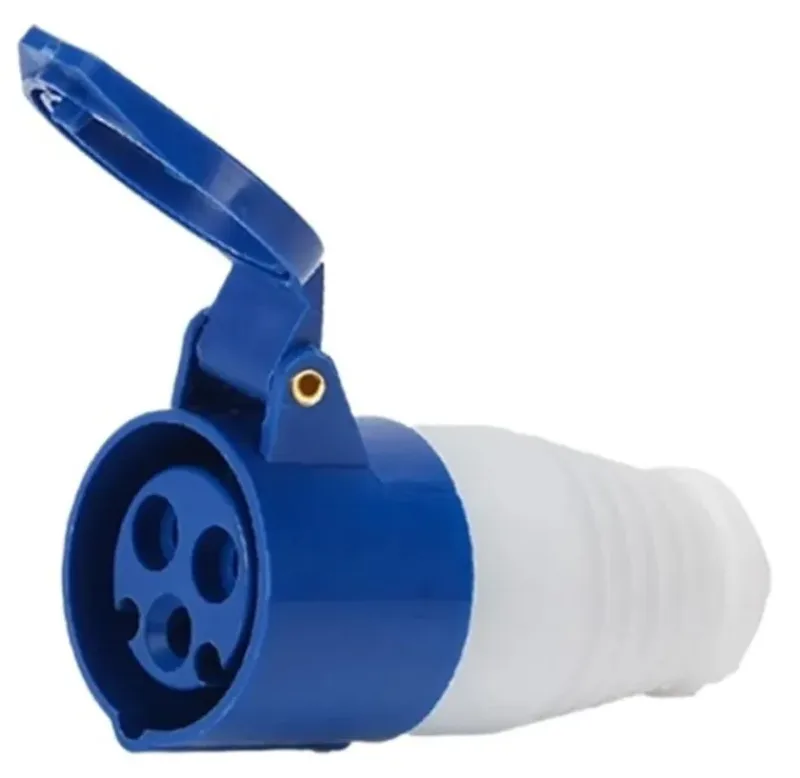 ACOPLAMENTO IND. 32A 6H 2P+T AZUL 220Vac MGI-223 Jng (P4402-T4395) GdM2