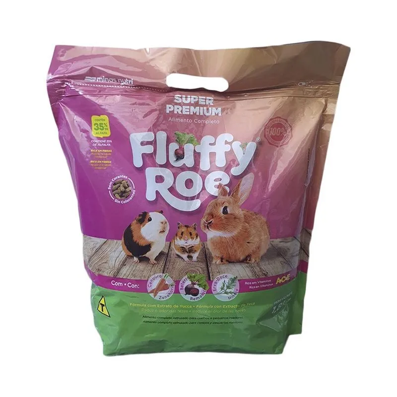 Ração Fluffy Roe 1,8Kg - Alimento Completo e Saboroso