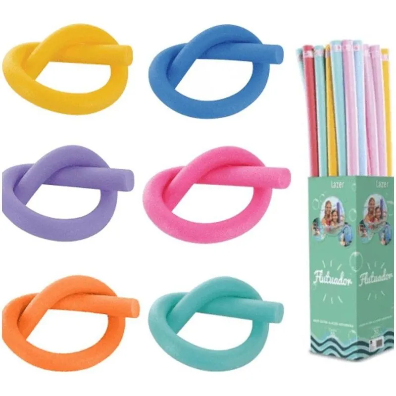 Kit 12 Boias Espaguete Macarrao Flutuador Aquatico Piscinas