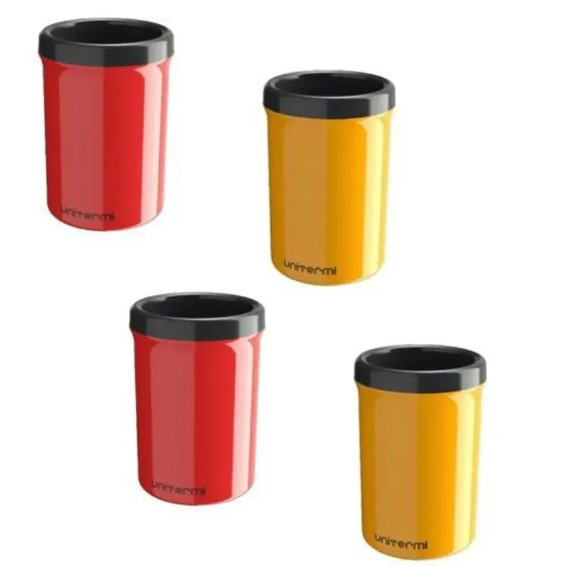 Kit 4 Porta Latas Latinha Termico Refri Cerveja Gelada 350ml