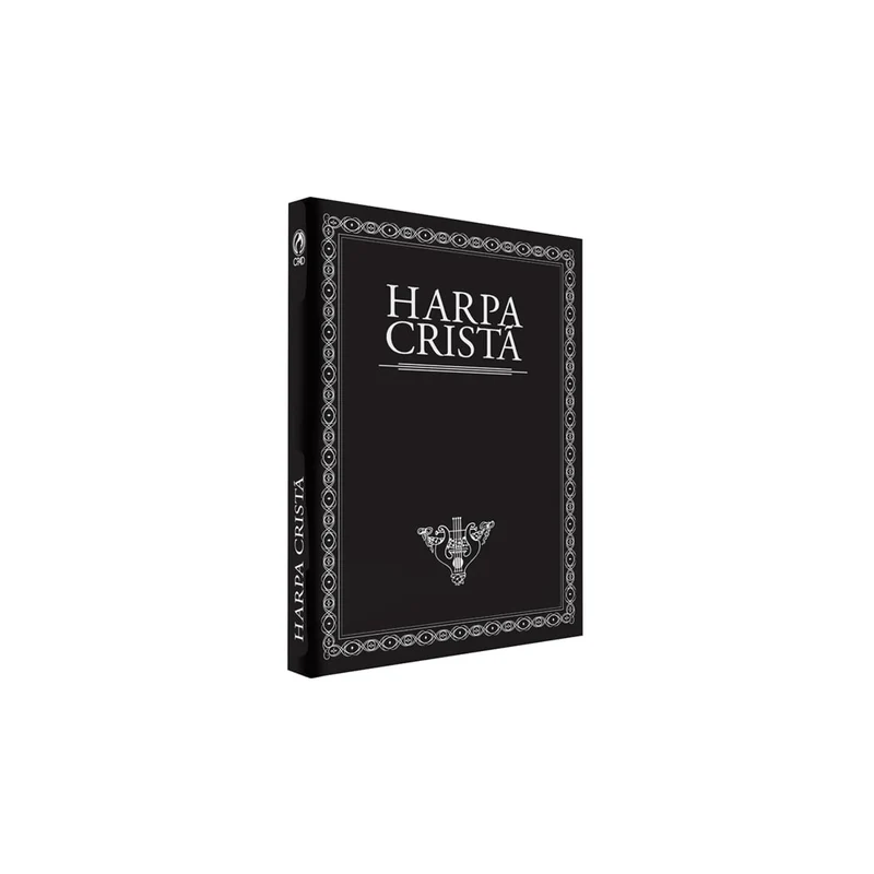 Harpa Cristã Pequena Popular Preta com Borda
