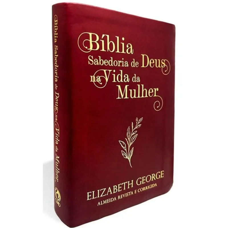 BÍBLIA SABEDORIA DE DEUS NA VIDA DA MULHER - MÉDIA - LUXO - VINHO