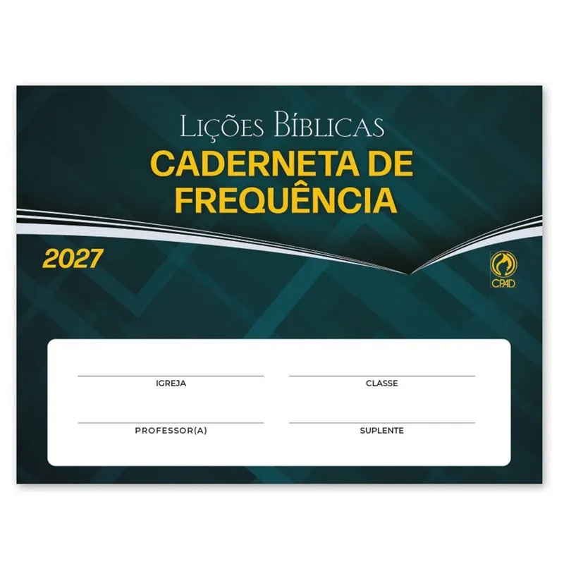 Caderneta de Frequência para Escola Dominical