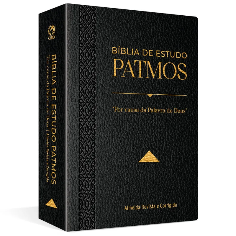 Bíblia de Estudo Patmos Grande Luxo Preta