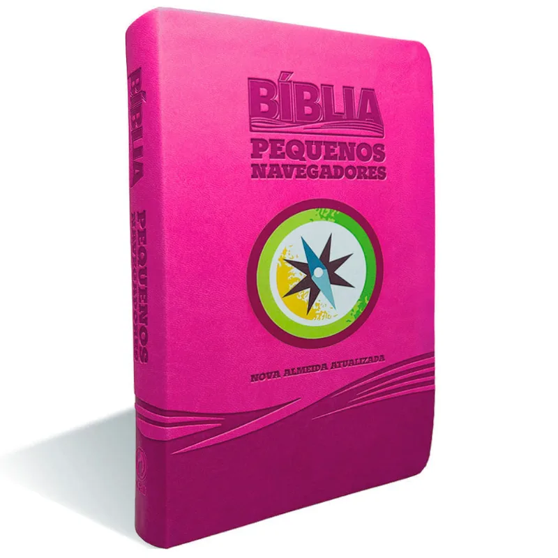 Bíblia Pequenos Navegadores Luxo Rosa