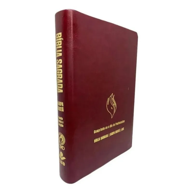BÍBLIA GRANDE HARPA CRISTÃ ECONÔMICA LETRA GRANDE VINHO (PENTECOSTES)
