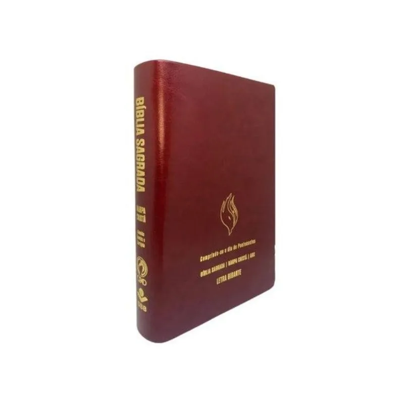 BÍBLIA GRANDE HARPA CRISTÃ ECONÔMICA LETRA GIGANTE VINHO (PENTECOSTES)
