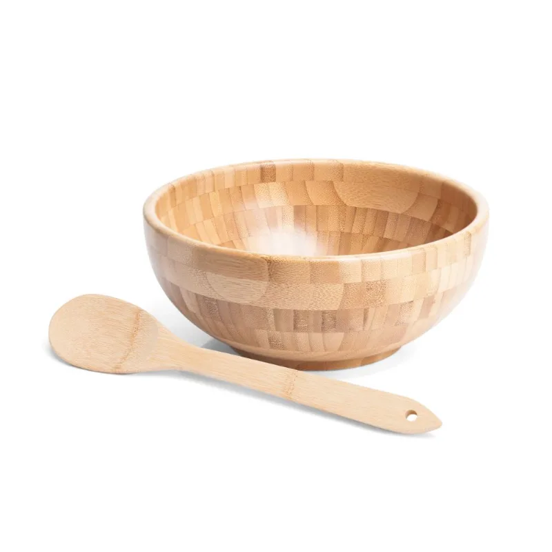 Cumbuca Em Bambu Com Colher 30Cm - 3L Welf - Welf