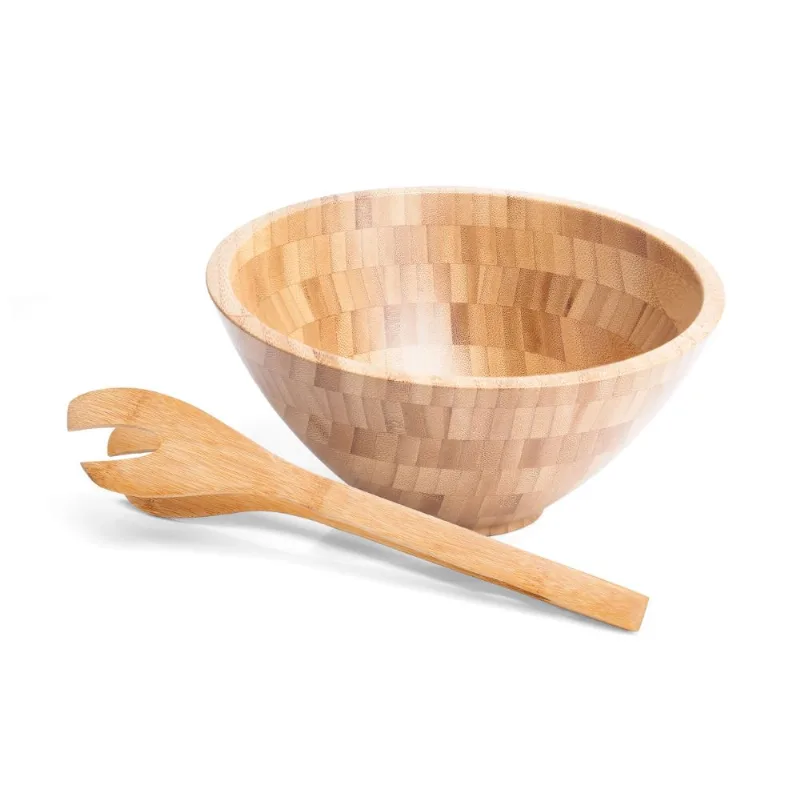 Cumbuca Em Bambu Com Pegador 30Cm - 2,2L Welf - Welf