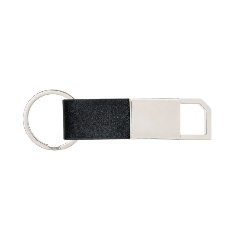 Chaveiro Em Metal E Material Sintético Preto Welf