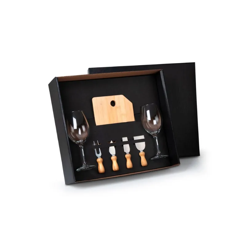 Kit Queijo e Vinho - 7 Peças - Welf