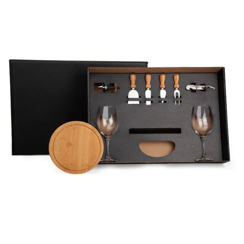 Kit para Queijo e Vinho sem Espaço para Garrafa - 9 Peças - Welf