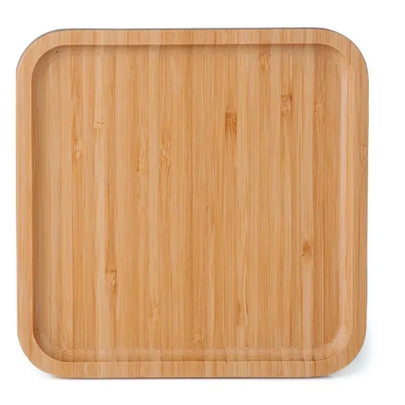 Petisqueira Em Bambu Quadrada - 20X20X19Cm - Welf