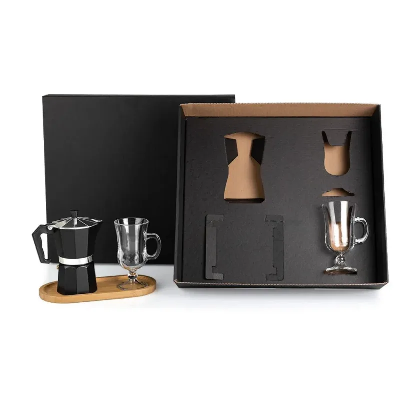 Kit Para Café Com Cafeteira Italiana - 4 Peças