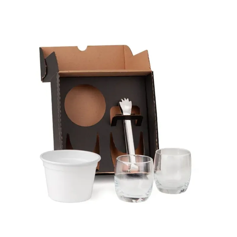 Kit Para Whisky Com Balde - 4 Peças