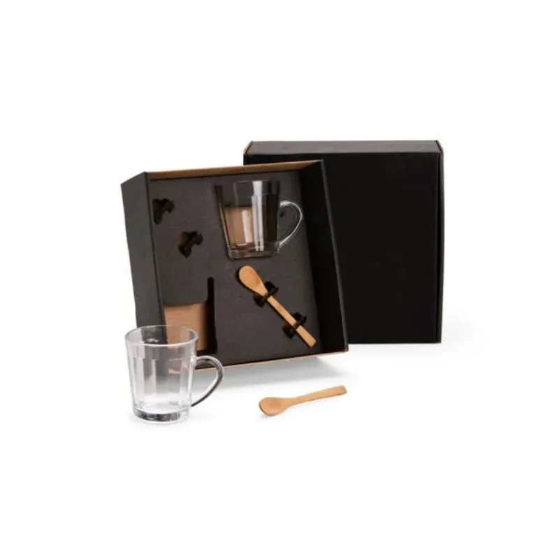 Kit Canecas Com Colheres - 4 Peças - Welf