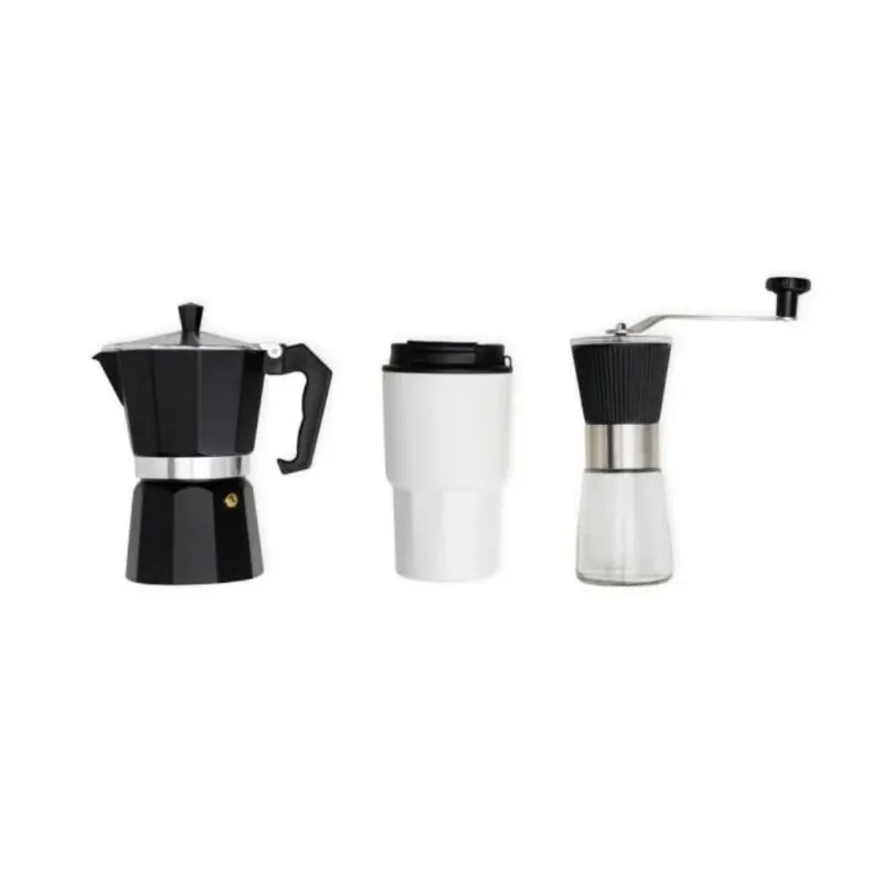 Kit CafeteiraMl Moedor E Copo Térmico - 3 Peças - Welf