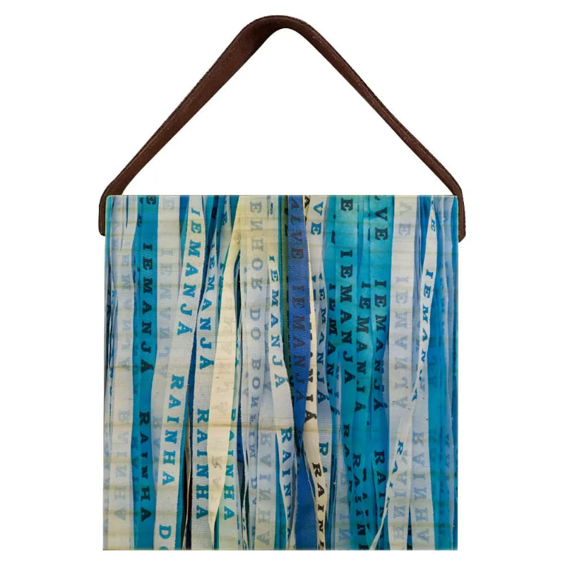 Quadro Voador 22X22 Fita Senhor Do Bonfim Azul